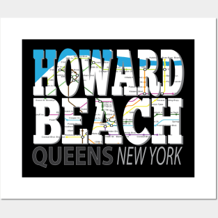 Fun Cool Howard Beach Queens New York with Subway Map Posters and Art